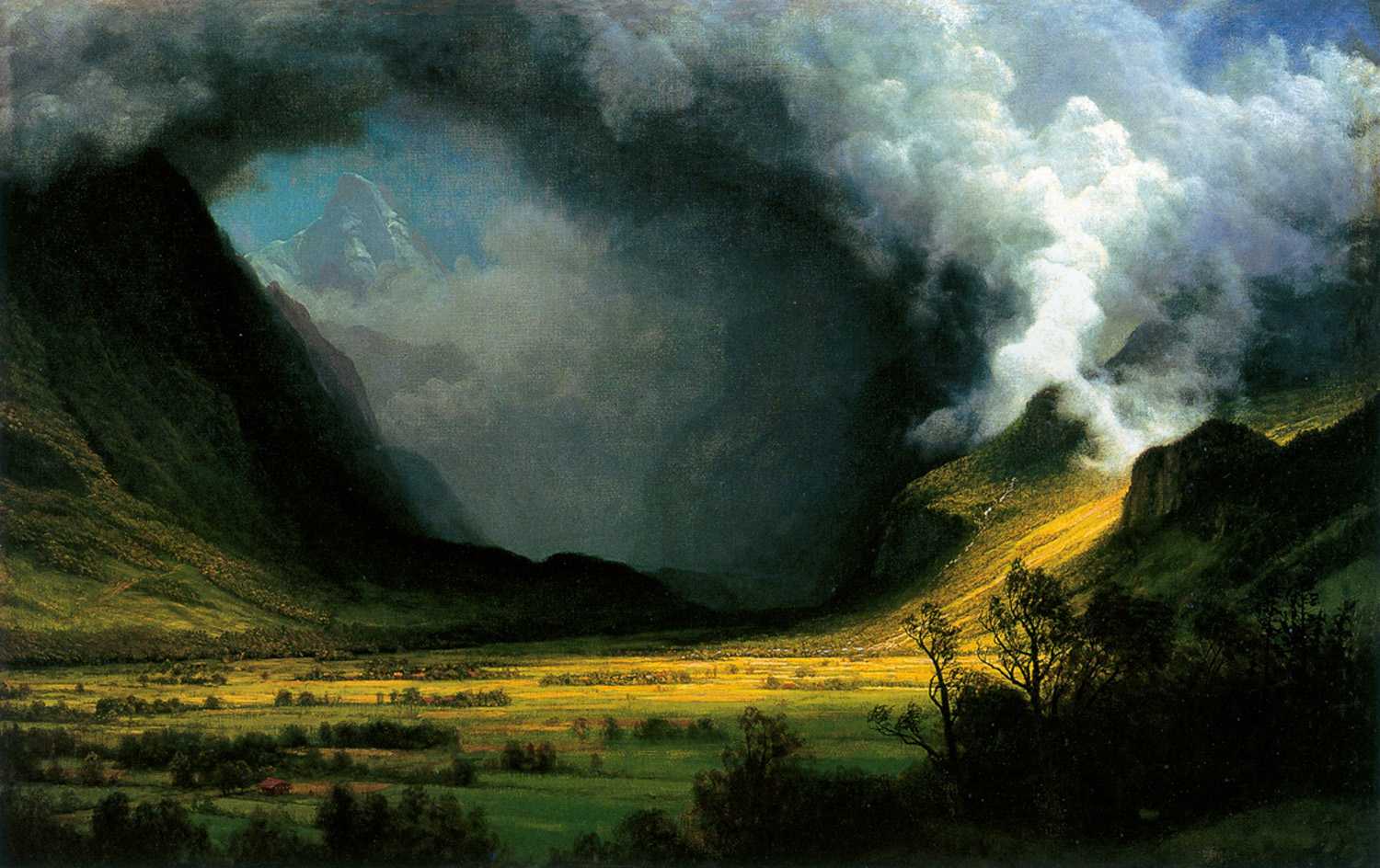 storm in mountains